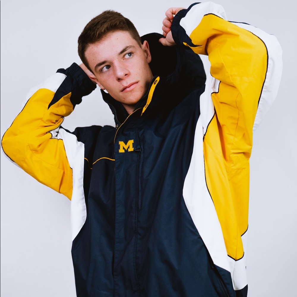 VINTAGE COLUMBIA U OF MICHIGAN REVERSIBLE JACKET